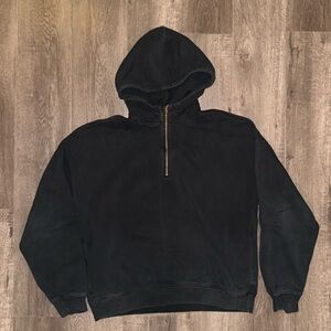 A&F Black Relaxed Fit Crewneck Sweatshirt - Size M